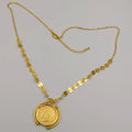 24K Gold Plated Coin Necklace - Style 1 - Offer Hunts