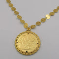24K Gold Plated Coin Necklace - Style 2 - Offer Hunts