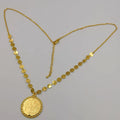 24K Gold Plated Coin Necklace - Style 2 - Offer Hunts