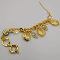 24K Gold Plated Crystal Hand of God Chain Bracelet - Offer Hunts