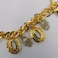 24K Gold Plated Crystal Hand of God Chain Bracelet - Offer Hunts
