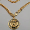 18K Rose Gold Plated 3D Vers.ace Chain Necklace - Offer Hunts