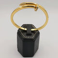 24K Gold Plated Stainless Steel Pin Bracelet [ 50mm Diameter] - Offer Hunts