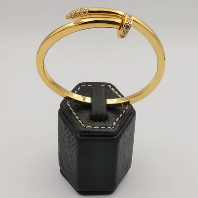 24K Gold Plated Stainless Steel Pin Bracelet [ 50mm Diameter] - Offer Hunts