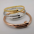 24K Gold Plated Stainless Steel Pin Bracelet Set [3 Pieces] - Adjustable Size - Offer Hunts
