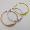 24K Gold Plated Bracelet Set [3-Pieces] - Adjustable Size - Style 10