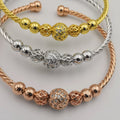 24K Gold Plated Bracelet Set [3-Pieces] - Adjustable Size - Style 10