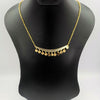 24K Gold Plated Crescent Danglers Necklace