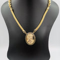 24K Gold Plated Camay Bi-Chain Necklace