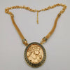 24K Gold Plated Camay Bi-Chain Necklace