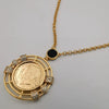 24K Gold Plated Coin Crystal Necklace - [JG Design Style 1]