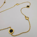 24K Gold Plated Stainless Steel Long Chain Necklace [Style 1]