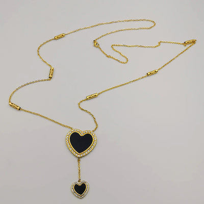 24K Gold Plated Stainless Steel Long Chain Necklace [Style 2]