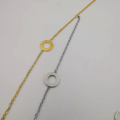 24K Gold Plated Stainless Steel Long Chain Necklace [Style 4]