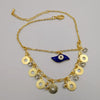 24K Gold Plated Blue Eye Anklet