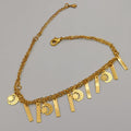 24K Gold Plated Moon Dangler Anklet