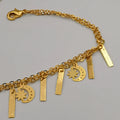 24K Gold Plated Moon Dangler Anklet