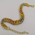 24K Gold Plated Snake Chain Bracelet - Tri-color