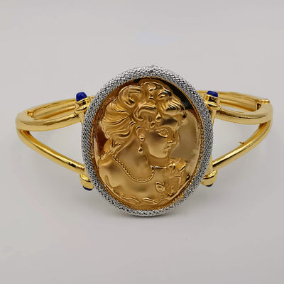 24K Gold Plated Camay Bangle Bracelet