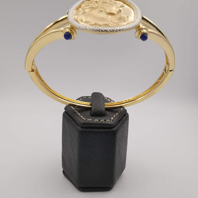 24K Gold Plated Camay Bangle Bracelet