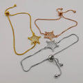 24K Gold Plated Starfish Bracelet Set [3 Pieces]