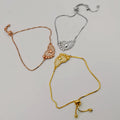 24K Gold [3 Piece Set] Love Paws Bracelet