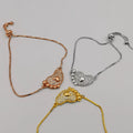 24K Gold [3 Piece Set] Love Paws Bracelet