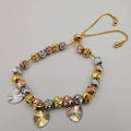 24K Gold Plated Tricolor Bracelet [STYLE 1]