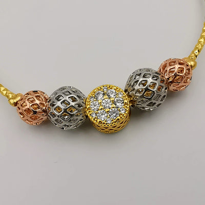 24K Rose Gold Plated Charm Bracelet (STYLE-2)