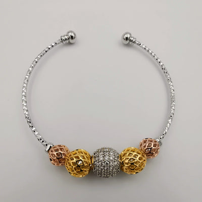24K Rose Gold Plated Charm Bracelet (STYLE-4)