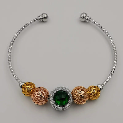 24K Rose Gold Plated Charm Bracelet (STYLE-5)
