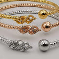 24K Gold Plated Bracelet Set [3-Pieces] - Adjustable Size - Style 11