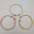 24K Gold Plated Bracelet Set [3-Pieces] - Adjustable Size - Style 11