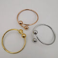 24K Gold Plated Bracelet Set [3-Pieces] - Adjustable Size - Style 12
