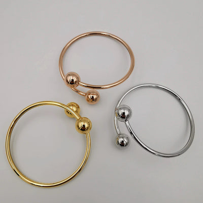 24K Gold Plated Bracelet Set [3-Pieces] - Adjustable Size - Style 12