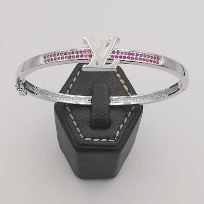 24K Gold Plated L.V Bracelet (SILVER)