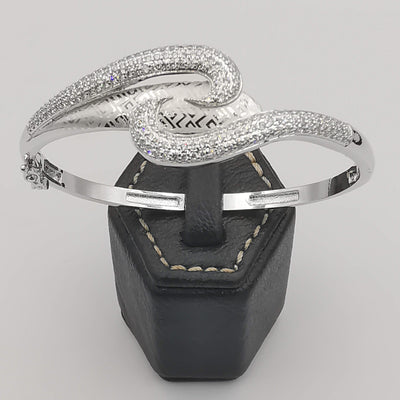 24K Gold Plated Serpent Bracelet (SILVER)