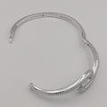 24K Gold Plated Serpent Bracelet (SILVER)