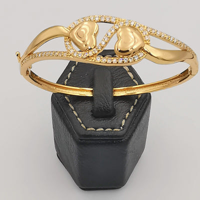 24K Gold Plated Infused Heart Bracelet
