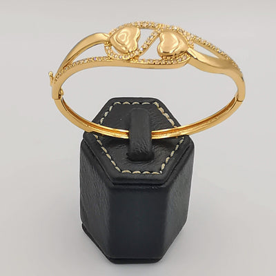 24K Gold Plated Infused Heart Bracelet