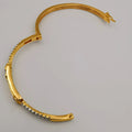 24K Gold Plated Diamond Bar Bracelet