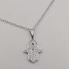 21K Gold Plated Hand of God Necklace (SILVER)