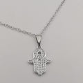 21K Gold Plated Hand of God Necklace (SILVER)