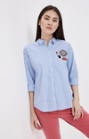 Funky Shirt - White and Blue Colors - s.Oliver - Offer Hunts