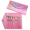 NAKED 10 pcs Professional Cosmetic Makeup Brush Set with PU Makeup Bag (Rose Gold Pink) - Offer Hunts