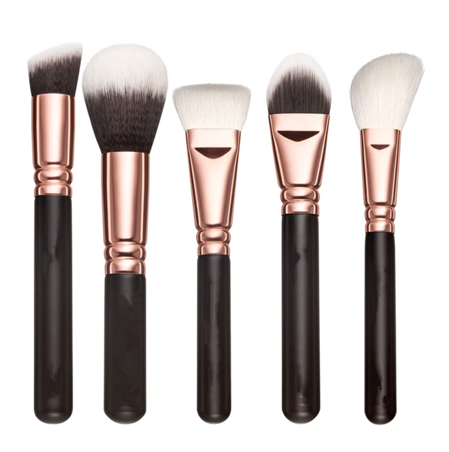 ZOEVA 15 pcs Makeup Face & Eye Essentials | Premium Quality Handcrafted Soft and Plush with Bag - Offer Hunts