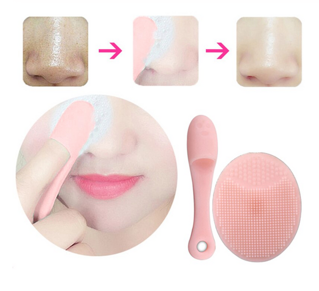 Silicon Facial and Nasal Deep Cleaning Scrub Brush Set - Offer Hunts