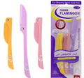 Feather Flamingos - Pack of 3 Razors for Hair Remover and Eyebrow Trimmer (Chinese Version) - Offer Hunts