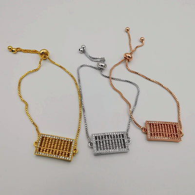 24K Gold Plated Rectangular Bracelet Set [3 Pieces] - Offer Hunts