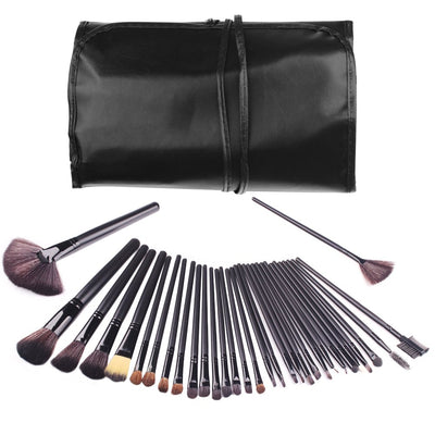 32 Pieces Professional Makeup Brush Set with Bag - Offer Hunts